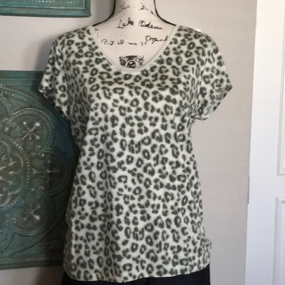 Leopard Print Banana Republic Top